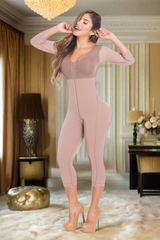 Body Contouring 2237 Lipo|Tummy Tuck Faja With Bra Front Zipper