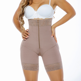 Hourglass Sculpt | Strapless Faja Short I Open Bust I Front Zipper