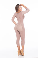 Body Contouring 2237 Lipo|Tummy Tuck Faja With Bra Front Zipper