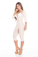 Body Contouring 2238 Full Coverage Lipo|Tummy Tuck No Bra Faja Front Zipper