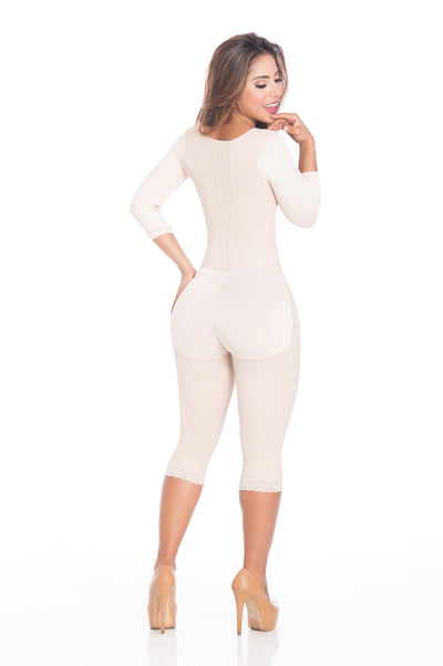 Body Contouring 2238 Full Coverage Lipo|Tummy Tuck No Bra Faja Front Zipper