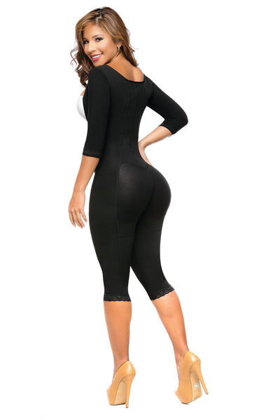Body Contouring 2238 Full Coverage Lipo|Tummy Tuck No Bra Faja Front Zipper