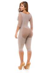 Body Contouring 2238 Full Coverage Lipo|Tummy Tuck No Bra Faja Front Zipper