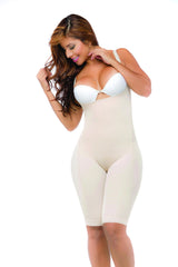 Smooth Compression 3312 No Bra Knee Length Body Shaper