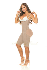 STAGE 2/3- Hourglass Knee Length BBL Faja Front Zipper