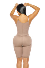 STAGE 2/3- Hourglass Micro Knee Length BBL Faja Front Hooks