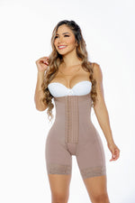 Body Contouring 1130 Micro Strapless Mid Thigh Faja Front Hooks
