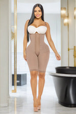 STAGE 2/3- Hourglass Micro Knee Length BBL Faja Front Hooks